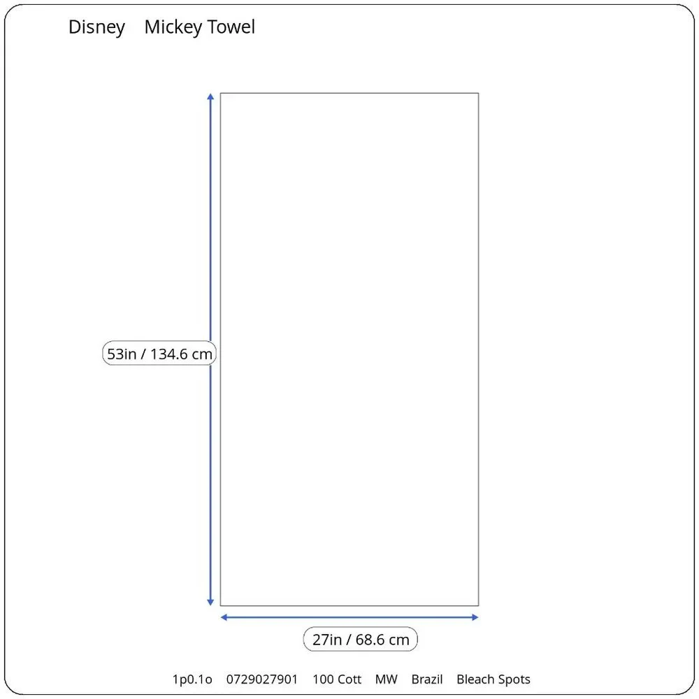 Vintage Walt Disney Mickey Mouse Unlimited Beach Towel Donald Goofy Pluto